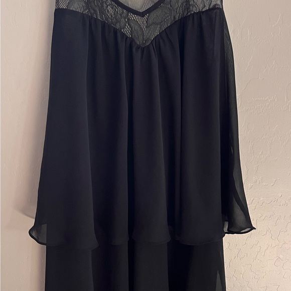 OSCAR DE LA RENTA PINK LABEL black lace top - Picture 3 of 6